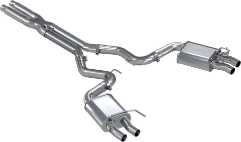 MBRP 3-Inch Race Quad Exit Cat-Back Exhaust | 2016 - 2020 Ford Mustang Shelby GT350/350R (S7201304)