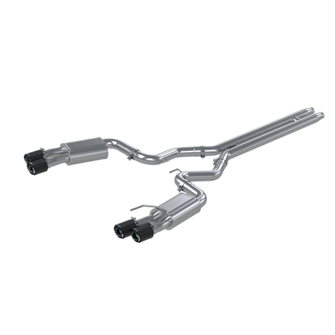 MBRP 3-Inch Street Dual Exit Cat-Back Exhaust w/ Carbon Fiber Tips | 2018 - 2023 Ford Mustang GT (S72053CF)