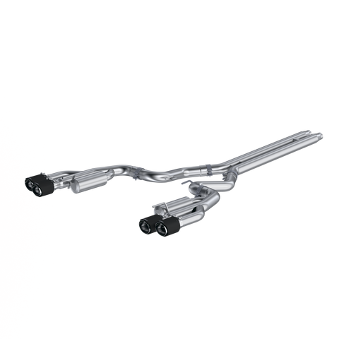 MBRP 3-Inch Race Dual Exit Cat-Back Exhaust w/Carbon Fiber Tips | 2018 - 2023 Ford Mustang GT (S72073CF)
