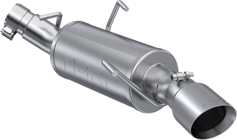 MBRP 3-Inch Street Single Exit Axle-Back Exhaust w/ Stainless Steel Tip | 2005 - 2010 Ford Mustang (S7217AL)
