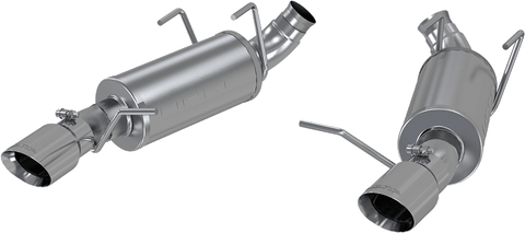 MBRP 3-Inch Street Dual Exit Axle-Back Exhaust w/ Stainless Steel Tips | 2011 - 2014 Ford Mustang V6 (S7227409)