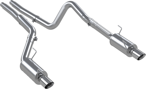 MBRP 3-Inch Street Dual Exit Cat-Back Exhaust w/ Stainless Steel Tips | 2005 - 2010 Ford Mustang GT & GT500 (S7269409)