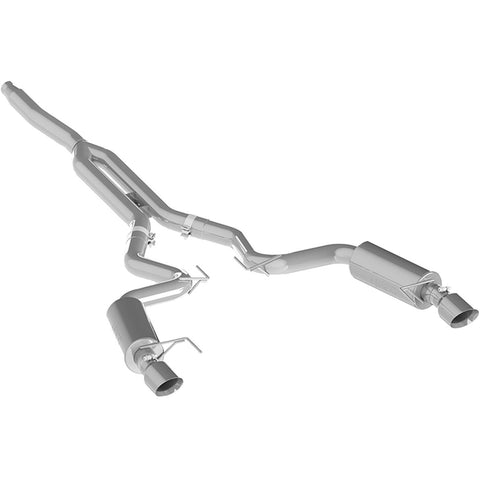 2015+ Ford Mustang 2.3L Ecoboost 3" Aluminized Street Version Dual Split Rear Cat Back Exhaust 4.5" tips By MBRP (S7274AL) - Modern Automotive Performance

