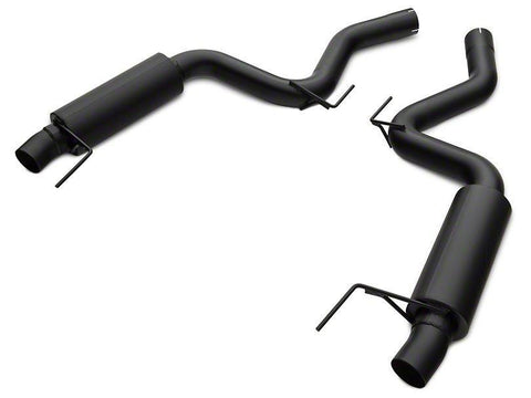 MBRP 3" Race Version Dual Split Cat-Back Exhaust w/ 4.5" tips | 2015-2024 Ford Mustang Ecoboost (S7275BLK)