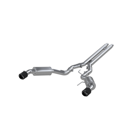 MBRP 3-In Street Dual Exit Cat-Back Exhaust w/ Carbon Fiber Tips | 2015 - 2017 Ford Mustang GT (S72773CF)