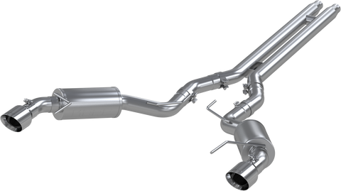 MBRP 3-In Street Dual Exit Cat-Back Exhaust w/ Stainless Steel Tips | 2015 - 2017 Ford Mustang GT (S7277409)