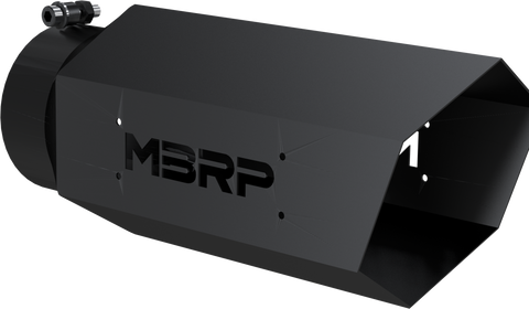 MBRP Single Wall Hex Angle Cut 6-Inch Outlet | Universal (T5167BLK)