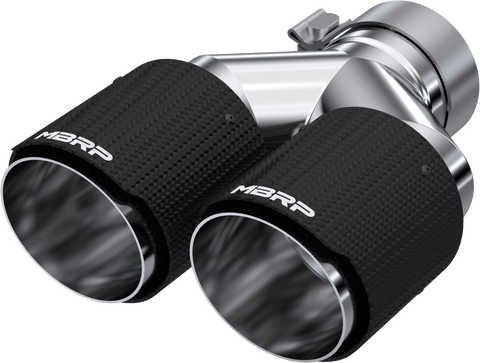 MBRP Dual Wall Angle Cut Dual 4-Inch Outlet | Universal (T5182CF)