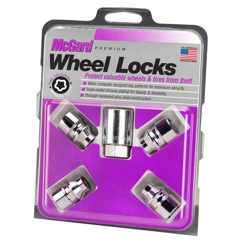 McGard Cone Seat Exposed Style Wheel Locks / Chrome (24022)