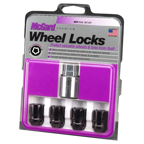 McGard Cone Seat Exposed Style Wheel Locks / Black (24025)