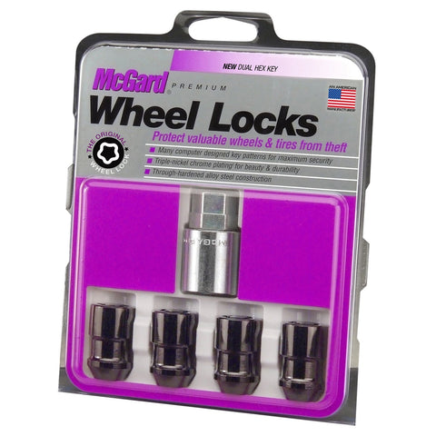 McGard Cone Seat Exposed Style Wheel Locks / Black (24026)