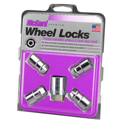McGard Cone Seat Exposed Style Wheel Locks / Chrome (24131)