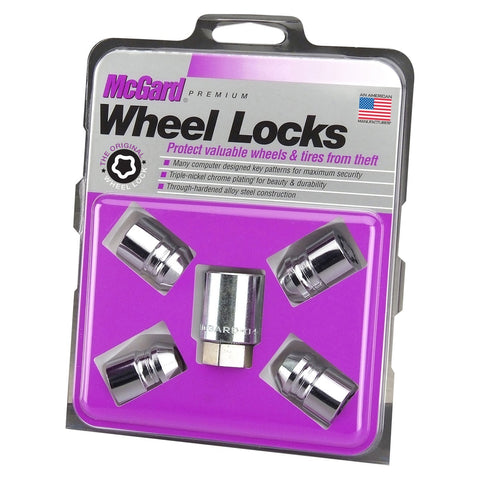 McGard Cone Seat Exposed Style Wheel Locks / Chrome (24152)