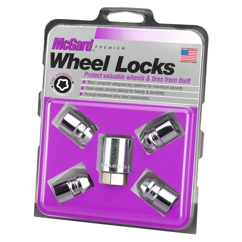 McGard Cone Seat Exposed Style Wheel Locks / Chrome (24194)