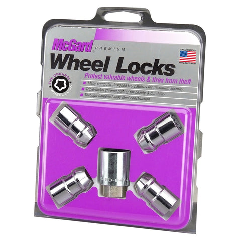 McGard Cone Seat Exposed Style Wheel Locks / Chrome (24197)