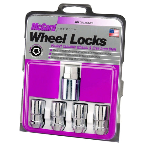McGard Cone Seat Exposed Style Wheel Locks / Chrome (24198)