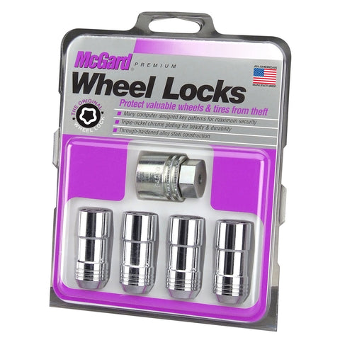 McGard Cone Seat Exposed Style Wheel Locks / Chrome (24205)