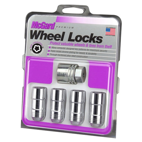 McGard Cone Seat Exposed Style Wheel Locks / Chrome (24211)