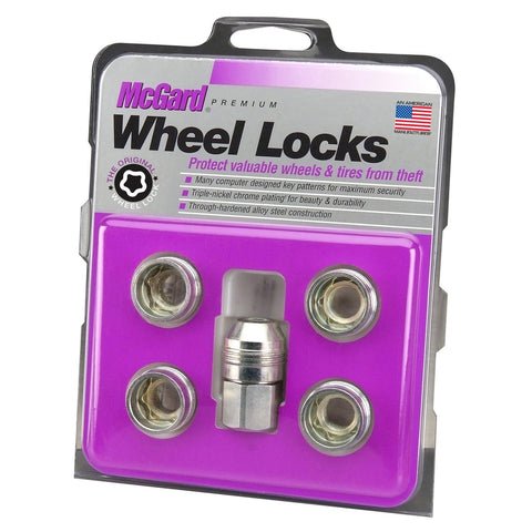 McGard Cone Seat Under Hub Cap Style Wheel Locks / 5 Lock Set (24519)