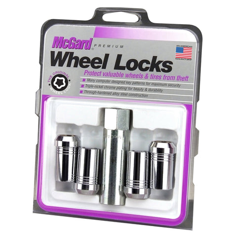 McGard Tuner Style Cone Seat Wheel Locks / Chrome (25240)