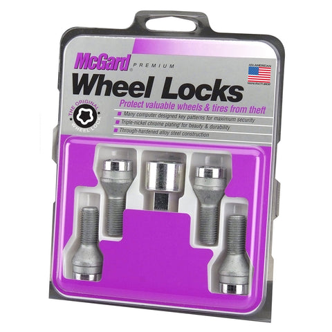 McGard Cone Seat Style Wheel Lock Bolts / Chrome (27186)