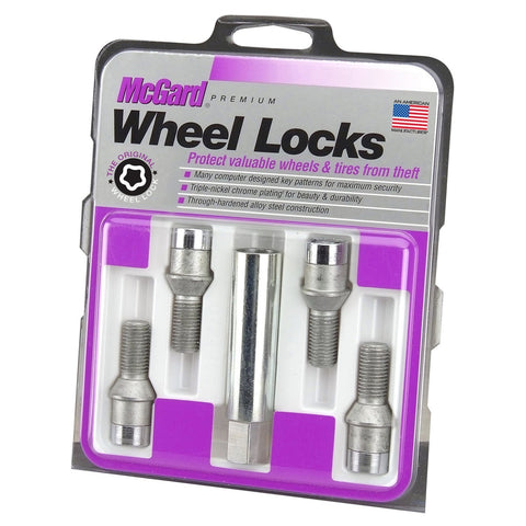 McGard Tuner Style Cone Seat Wheel Lock Bolts / Chrome (27200)