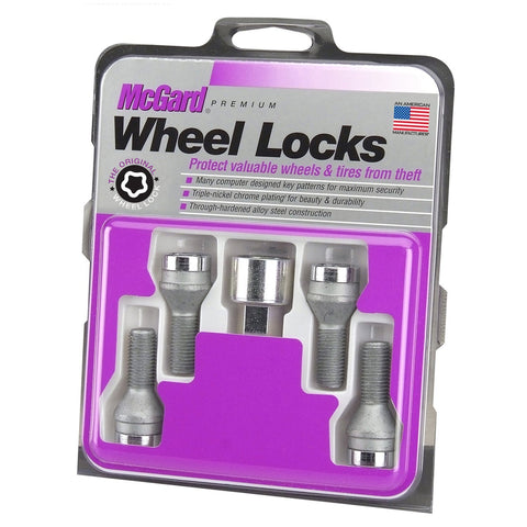 McGard Cone Seat Style Wheel Lock Bolts / Chrome (27205)