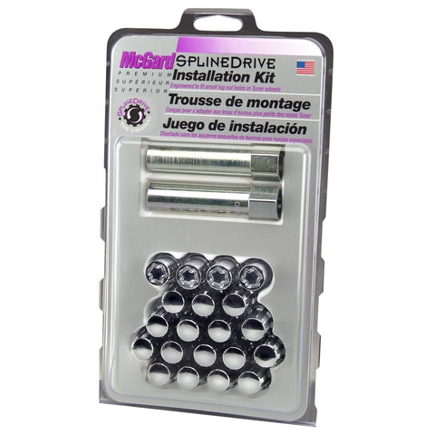 McGard Tuner Style Cone Seat Wheel Installation Kit / Chrome / Clamshell (65557CN)