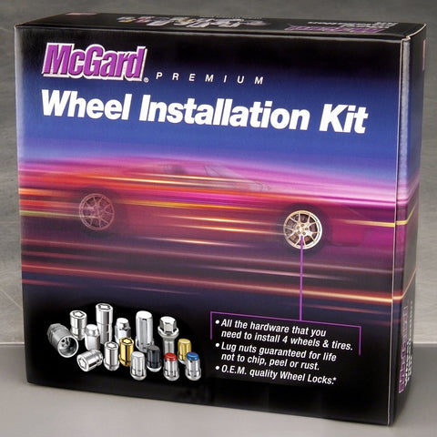 McGard Tuner Style Cone Seat Wheel Installation Kit / Chrome (65562)