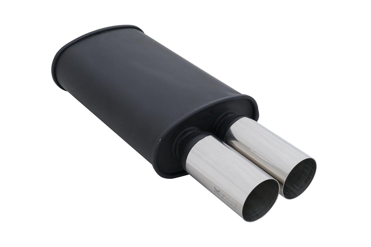 Megan Racing Universal Black Muffler Dual Chrome Tips (MR-MU-MDT-B