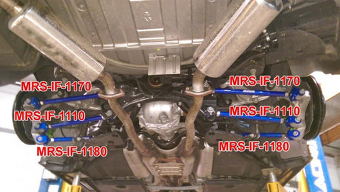 Megan Racing Rear Traction Rods | 2014-2024 Infiniti Q50 RWD (MRS-IF-1180)