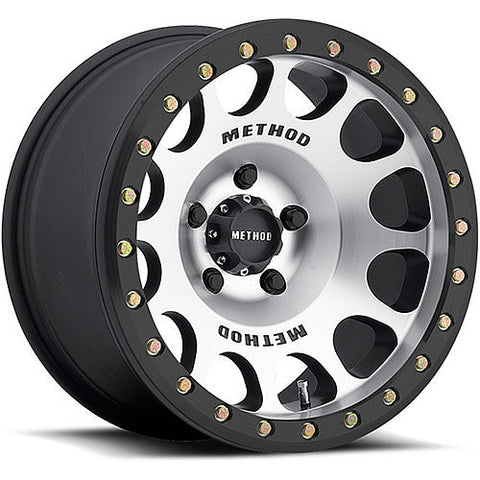 Method Race Wheels MR105 Matte Black w/ Machined Spoke Faces and a Real Beadlock 17x9 | 5x127 (MR10579050338B)