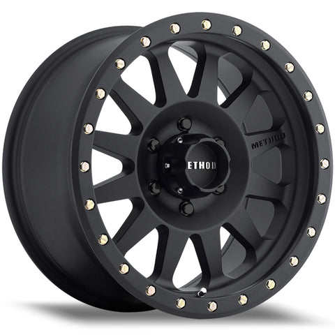 Method Race Wheels Double Standard Matte Black w/ Simulated Beadlock 15x10 | 5x114.3 (MR30451012550N)