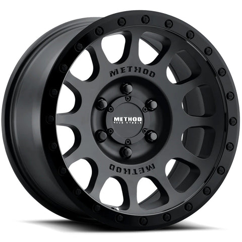 Method Race Wheels MR305 Matte Black w/ Gloss Black Simulated Beadlock 17x8.5 | 5x127 (MR305785501000)