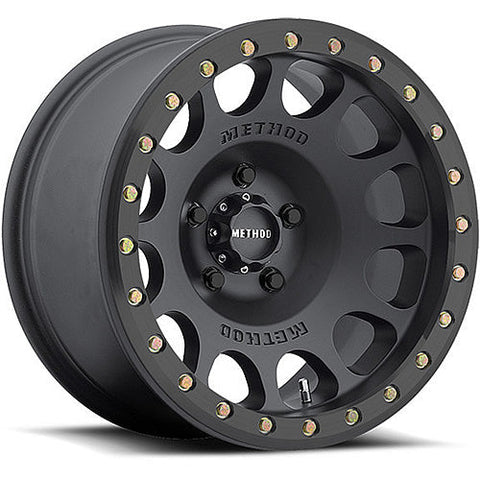 Method Race Wheels MR105 Matte Black w/ Real Beadlock 17x8.5 | 5x139.7 (MR10578555500B)