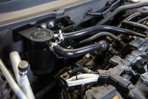 Mishimoto Baffled Oil Catch Can, PCV Side | 2018-2019 Honda Accord 1.5T (MMBCC-ACRD15-18PBE)