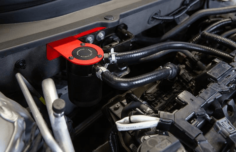 Mishimoto Baffled Oil Catch Can, PCV Side | 2018-2019 Honda Accord 1.5T (MMBCC-ACRD15-18PBE)