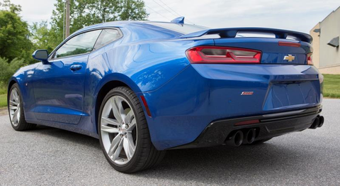 Mishimoto Quad-Tip Race Axle-Back | 2016+ Chevrolet Camaro SS (MMEXH-CAM8-16AQTR)