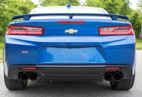 Mishimoto Quad-Tip Race Axle-Back | 2016+ Chevrolet Camaro SS (MMEXH-CAM8-16AQTR)