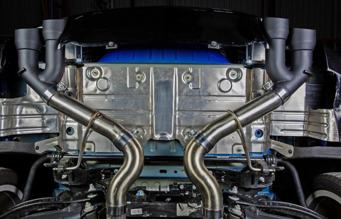 Mishimoto Quad-Tip Race Axle-Back | 2016+ Chevrolet Camaro SS (MMEXH-CAM8-16AQTR)