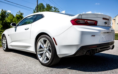 Mishimoto Quad-Tip Race Axle-Back | 2016+ Chevrolet Camaro 2.0T (MMEXH-CAM4-16AQTR)