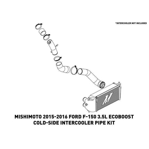 Mishimoto Cold-Side Intercooler Pipe Kit | 2015-2016 Ford F-150 EcoBoost 3.5L (MMICP-F35T-15C)