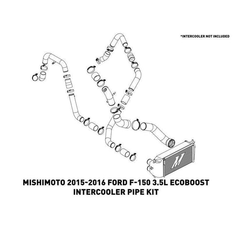 Mishimoto Complete Intercooler Pipe Kit | 2015-2016 Ford F-150 EcoBoost 3.5L (MMICP-F35T-15K)