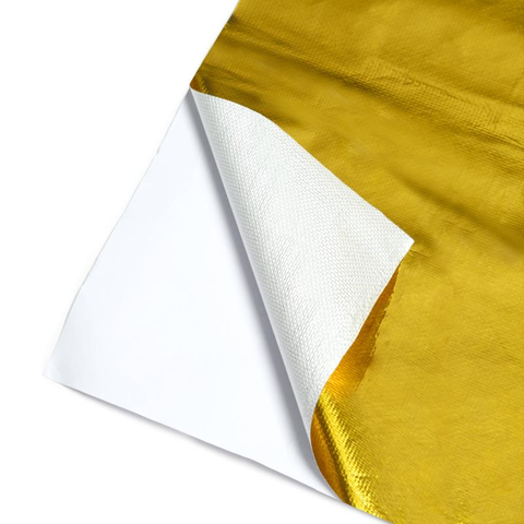 Mishimoto Gold Reflective Heat Barrier w/ Adhesive Backing (MMHP-GRB)