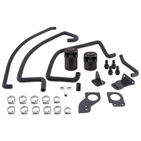 Mishimoto Baffled Oil Catch Can Kit | 2007-2009 Nissan 350Z (MMBCC-350Z-07PBE)
