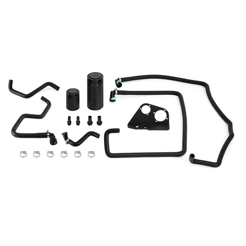 Mishimoto Baffled Dual Oil Catch Can Kit | 2017-2020 F-150 3.5L EcoBoost / Raptor (MMBCC-F35T-17SBE)