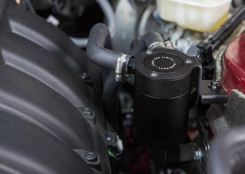 Mishimoto Baffled PCV Oil Catch Can | 2015-2019 Ford Mustang EcoBoost (MMBCC-MUS4-15PBE)