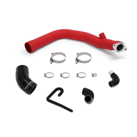 Mishimoto Charge Pipe Kit Hot Side Red | 2015-2018 Subaru WRX (MMICP-WRX-15WRD)