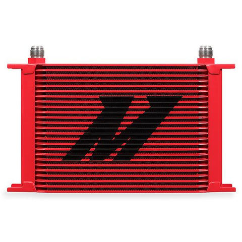 Mishimoto Universal 25-Row Oil Cooler - Red | Multiple Fitments (MMOC-25RD)