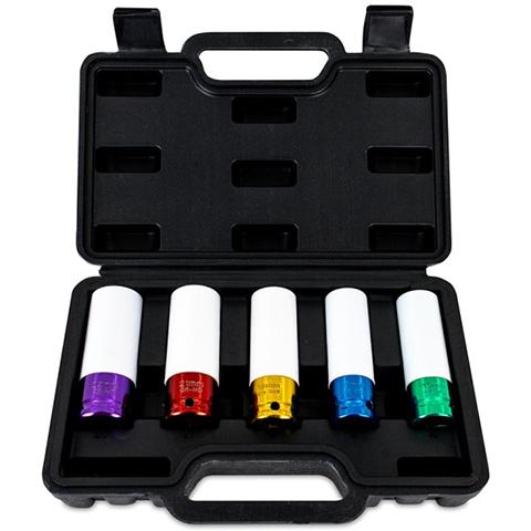 Mishimoto 5-Piece Non-Marring 1/2" Wheel Nut Sockets (MMTL-LUG-5)